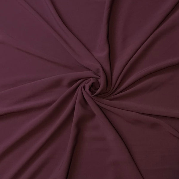 Medina Silk Abaya Fabric, Dress Fabric  ~ Soft, Breathable and Opaque  ~ MAUVE