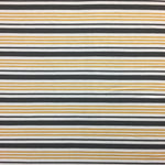 Striped Rayon Jersey  ~ Mustard/Black/White